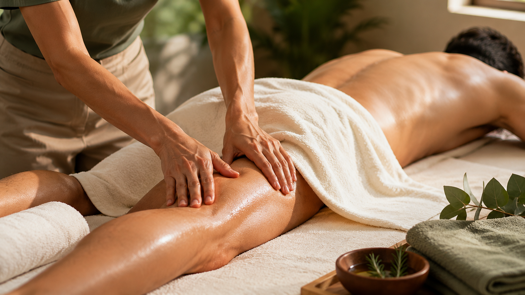 Deep tissue massage treatment
