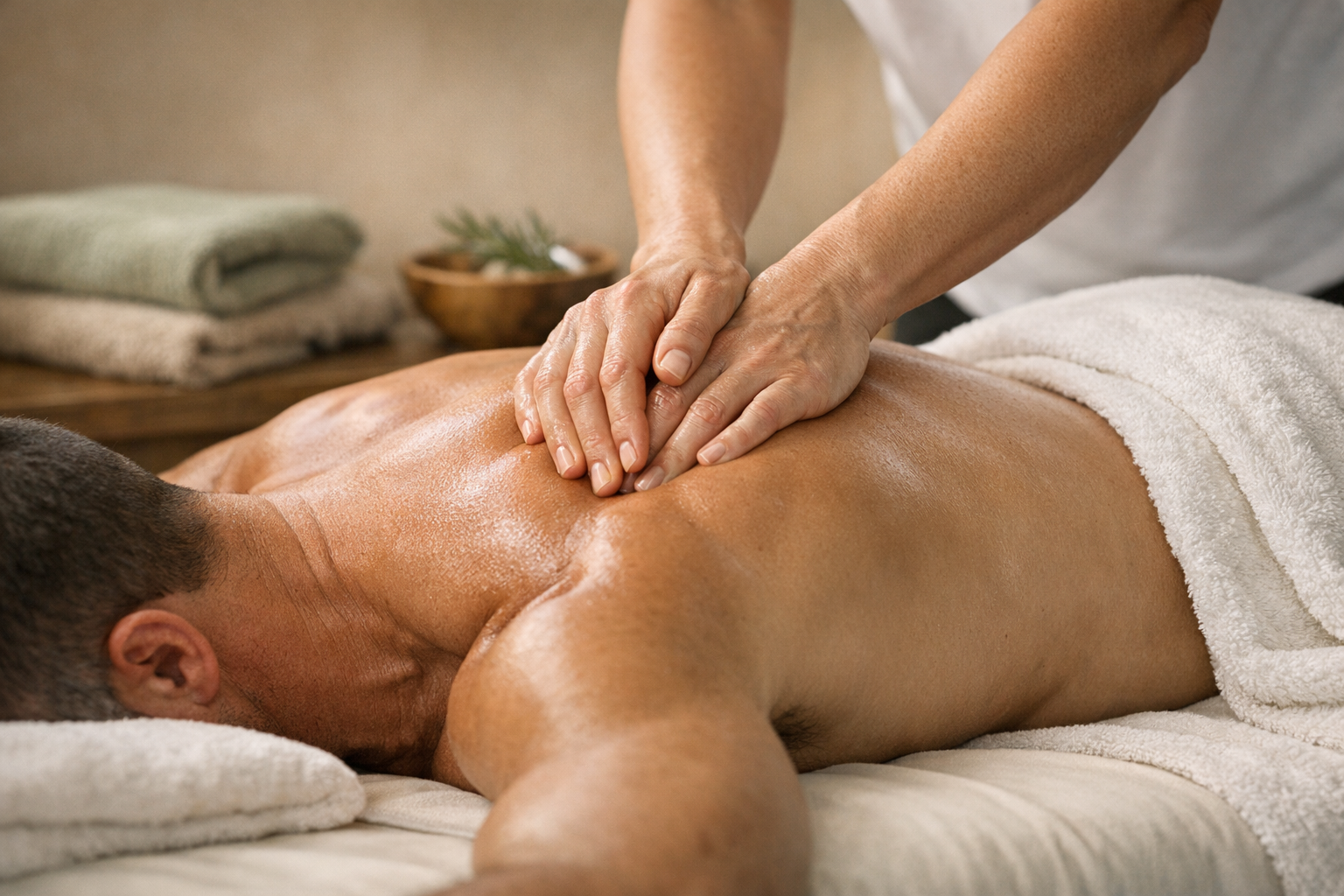Sports massage treatment